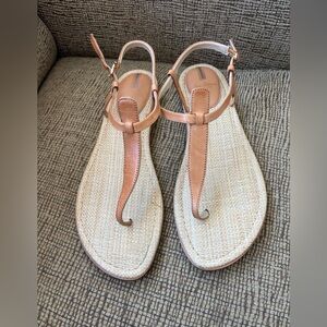 Sam Edelman Cream and Tan Sandals